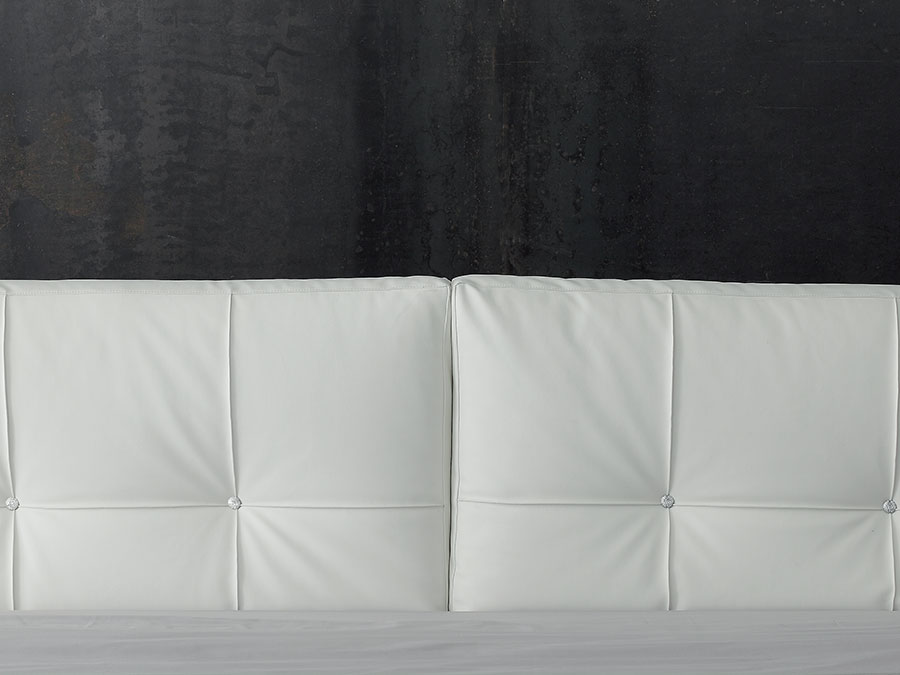 Letto Diamond matrimoniale imbottito con contenitore